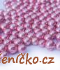 Kuličky růžové metalické  30 g