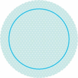 Dortová podložka modrý puntík  31 cm