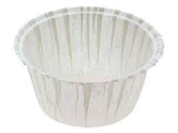 Bílý pevný košíček na  muffiny 50 ks