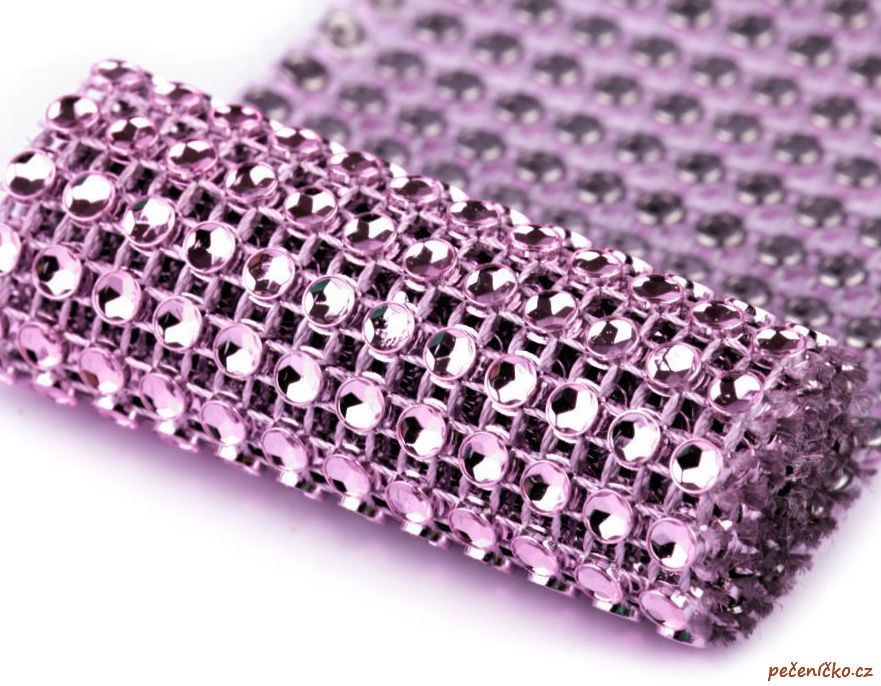 Diamantový pás 58 mm x 1 m fialový