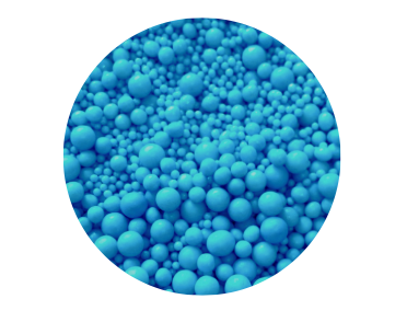 Cukrové zdobení modré kuličky mix