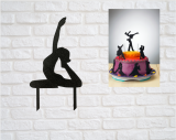 Silueta - zápich na dort moderní gymnastka