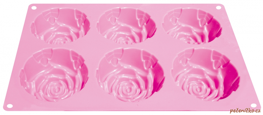 Silikonová pečící forma růže