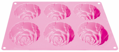 Silikonová pečící forma růže