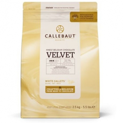 Čokoláda callebaut bílá velvet  2,5 kg