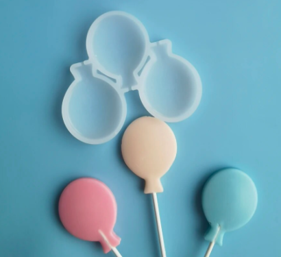 Silikonová forma na výrobu zápichů a lízátek balonky