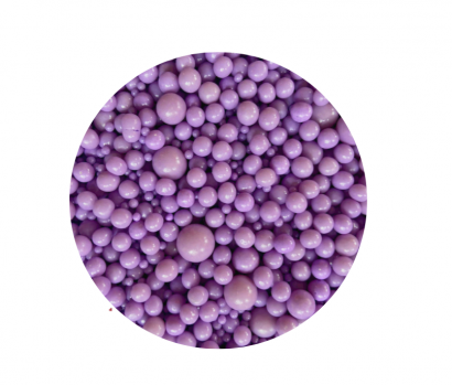 Cukrové zdobení fialové kuličky mix