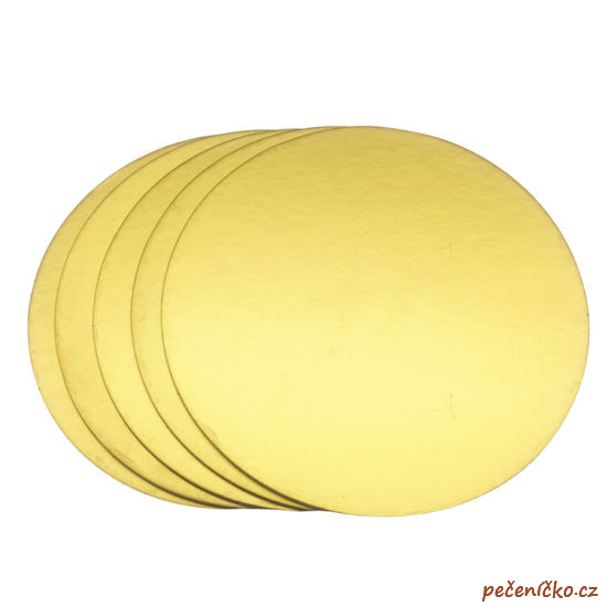 Zlatá podložka minidezert kruh  14 cm