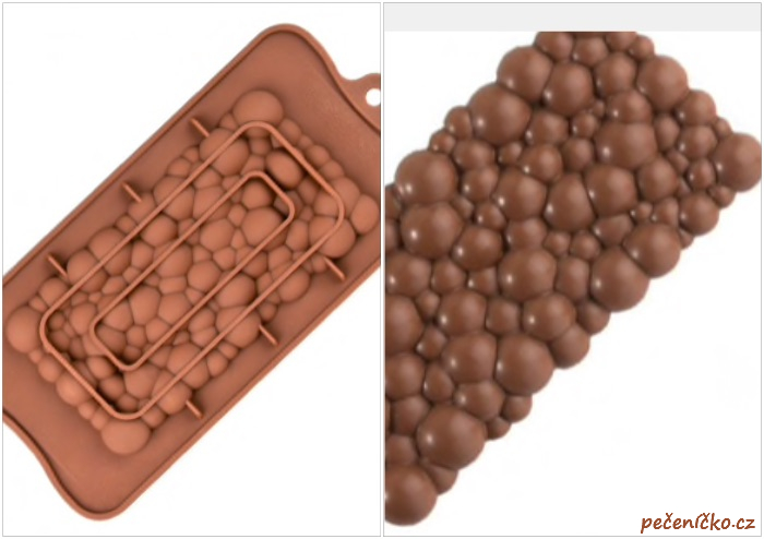 Silikonová forma na čokoládu bublinky