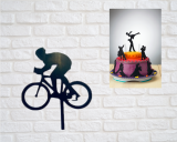Silueta - zápich na dort cyklista