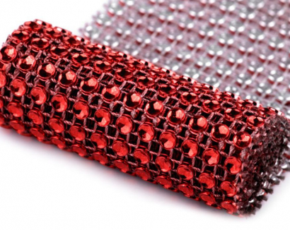Diamantový pás 58 mm x 1 m červený