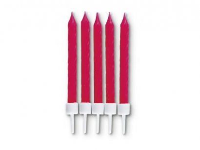 Dortové svíčky červené  10 ks