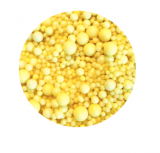 Cukrové zdobení žluté kuličky mix