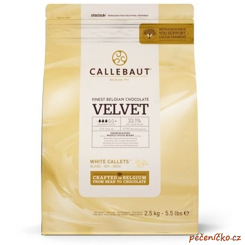 Čokoláda callebaut bílá velvet  1 kg