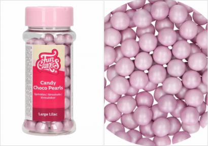 Čokoládové perly velké lila