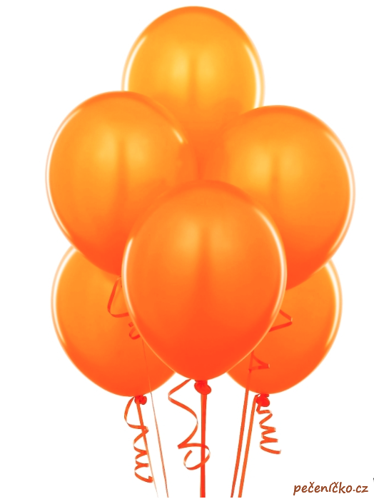 Balonek oranžový  1 ks