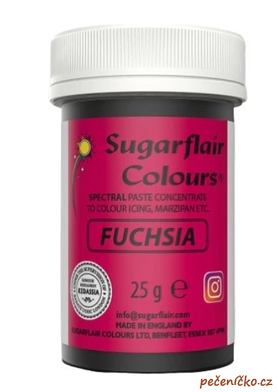 Sugarflair barva gelová fuchsia