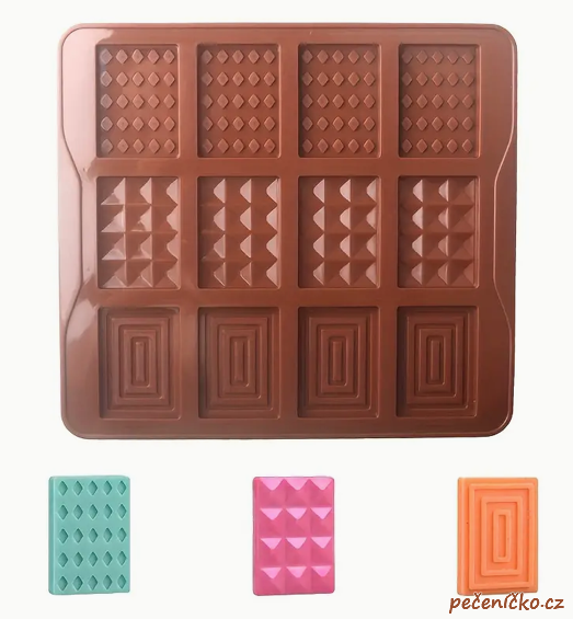Silikonová forma na čokoládu v