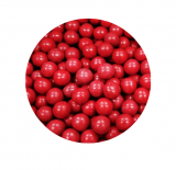 Cukrové zdobení červené kuličky