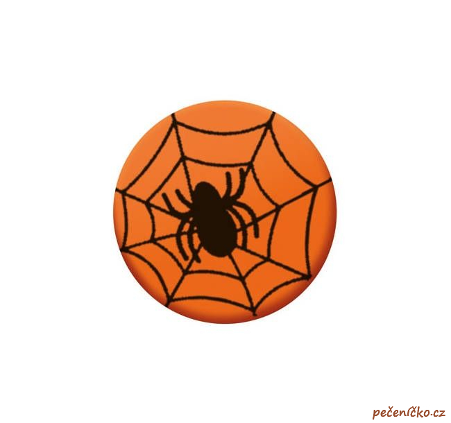 Čokoládová dekorace pavučina s pavoukem  12 ks