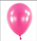 Balonek hot pink metalický 1 ks