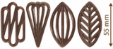 Čokoládové filigránky tmavé elegant 50 g