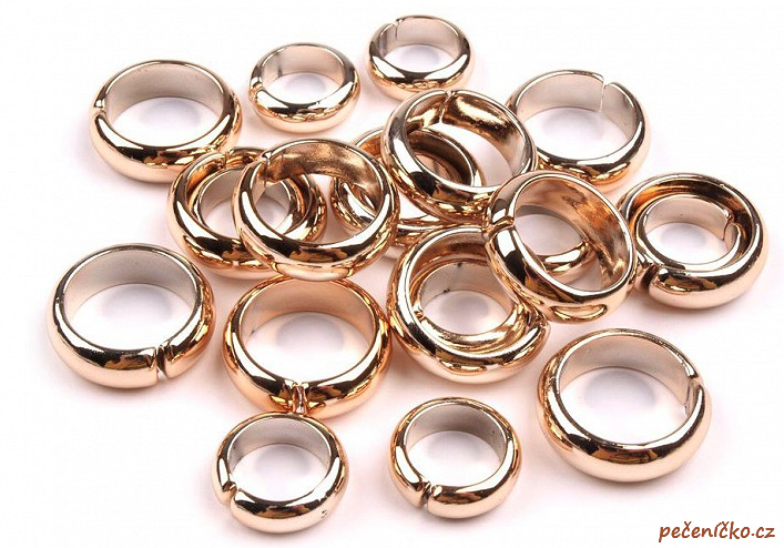 Zlaté prsteny hladké  2 ks
