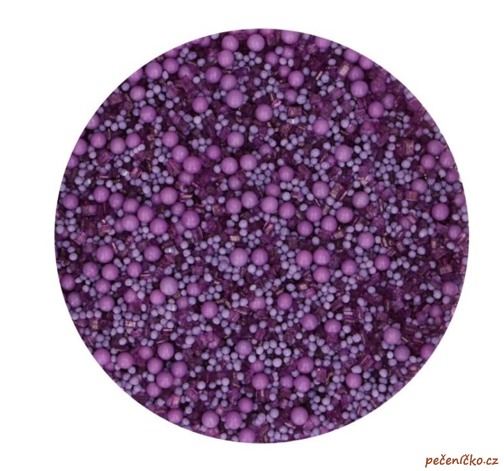 Cukrové zdobení purple mix