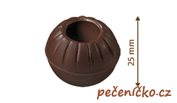 Čokoládové truffle  -  koule na pralinky hořké  16 ks