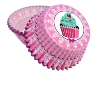 Papírové košíčky muffin růžové