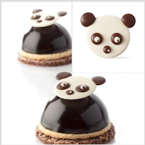 Čokoládová dekorace panda 12 ks