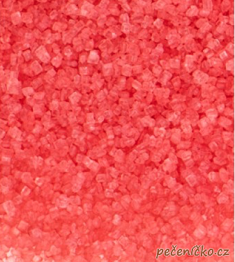 Dekorační cukr růžový