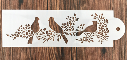 Stencila - šablona dekorů holubičky