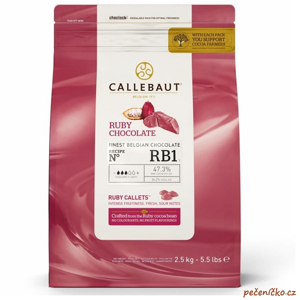 Čokoláda callebaut ruby 500 g