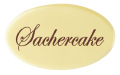 Čokoládová dekorace nápis sachercake  12 ks