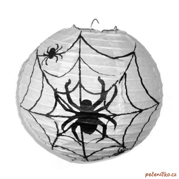 Lampion halloween pavouk