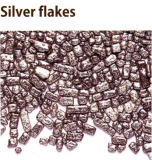 Cukrové plátky stříbro