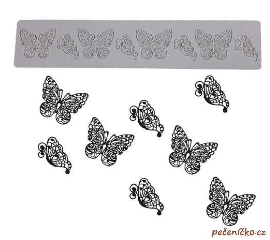 Silikonová forma na krajky motýlci