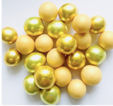 Cukrové velké perly s ořechem gold mix