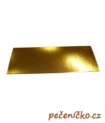 Podložka dortová zlatá 40 x 30 cm