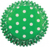 Samonosné košíčky puntík zelený 50 ks