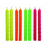 Svíčky dortové neonové  24 ks