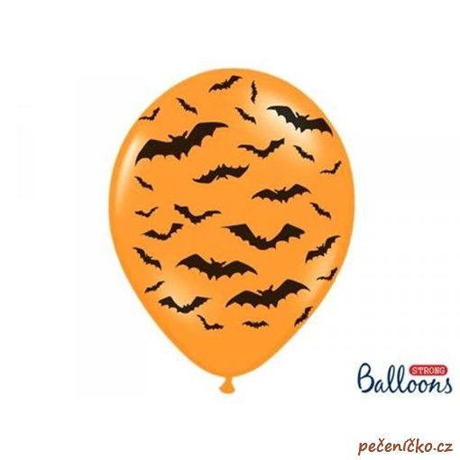 Balonek halloween s netopýry 1 ks