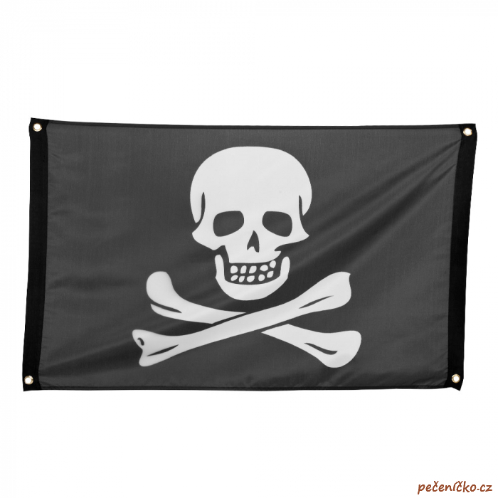 Pirátská vlajka  60 x 90 cm