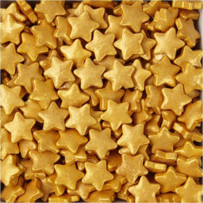 Cukrové hvězdičky zlaté  30 g