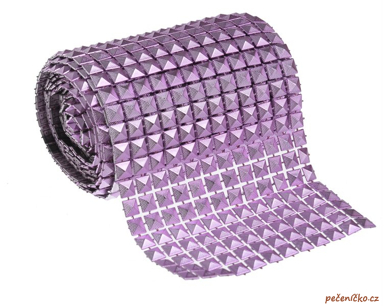 Dekorační pásek lila  10,5 cm