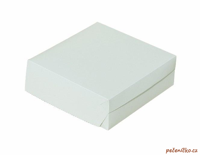 Dortová krabice bílá střední